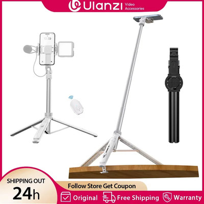 TT88 1.44M Overhead Selfie Stick Phone Tripod with Magnetic Clamp Wireless Remot