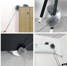 Brush Microfiber Duster Extendable Gap Dust Tools Retractable Car Furniture