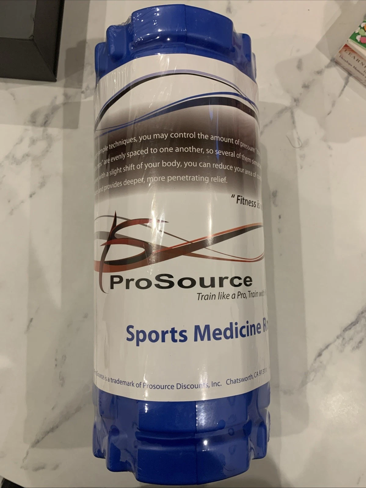 Prosource 12” Sports Medicine Roller Great For Travel New Sealed Blue