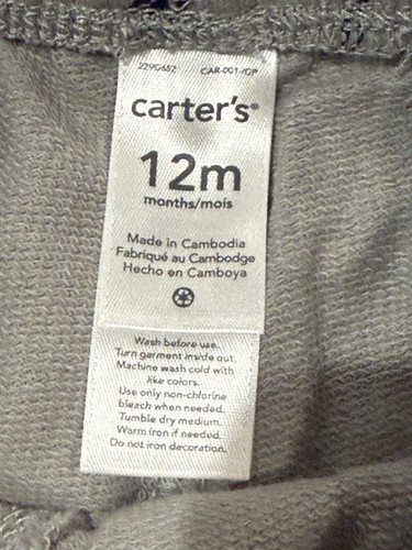 Carter’s Jungen 12 Monate Kapuzenpullover & Hose Set Fußball Thema - Bild 6 von 6