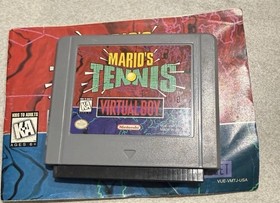 Mario's Tennis Nintendo Virtual Boy Cartridge and Manual Only