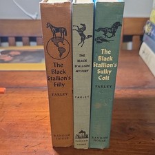 FIRST PRINTSWalter Farley The Black Stallion:Filly, Mystery & Sulky Colt 3-Book