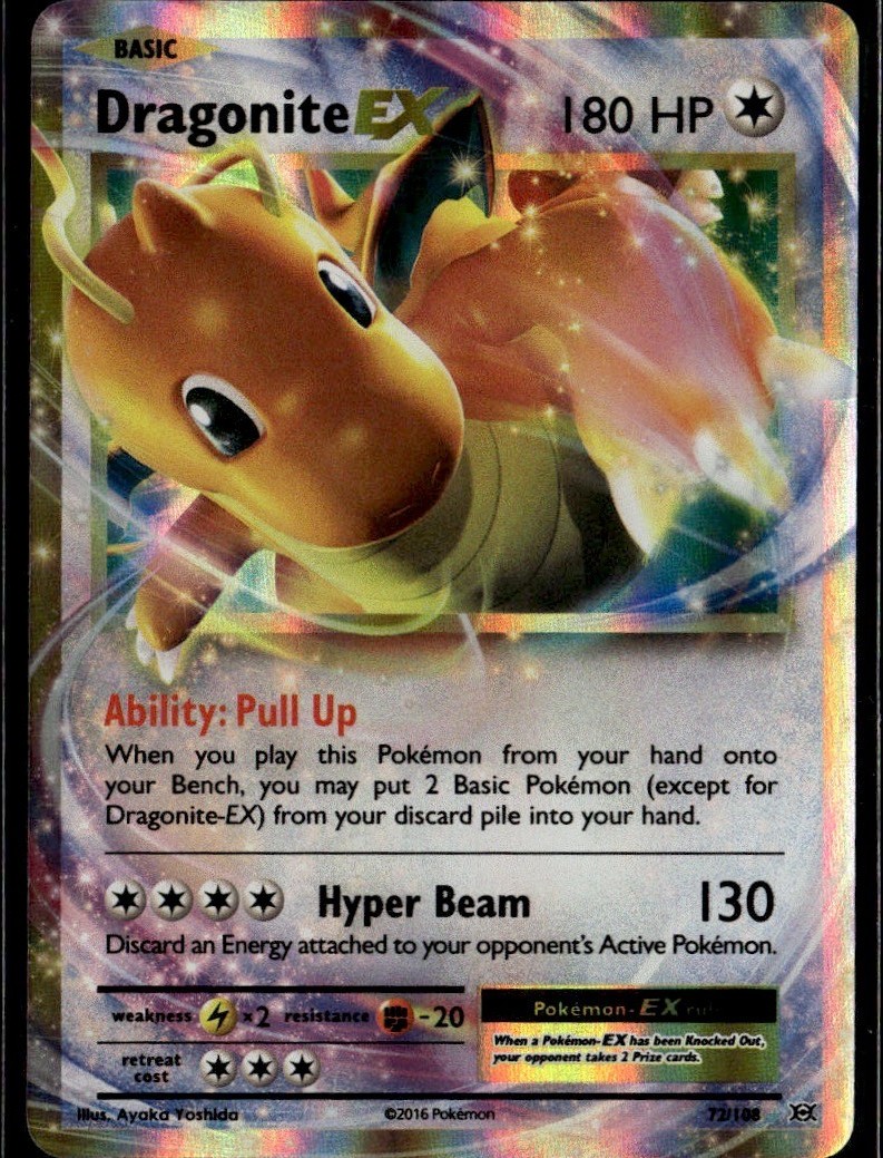 Dragonite EX Ultra Rare XY - Evolutions 72/108 NM