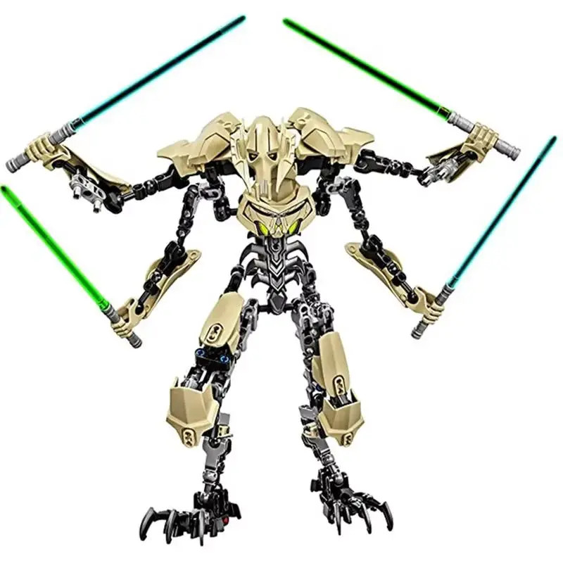 32 cm General Grievous Action Figure with Lightsaber &ndash; Buildable Block Toy Gift