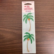 Mrs. Grossman's NIP Vintage 1999 Palm Tree Stickers- 3 Sheets
