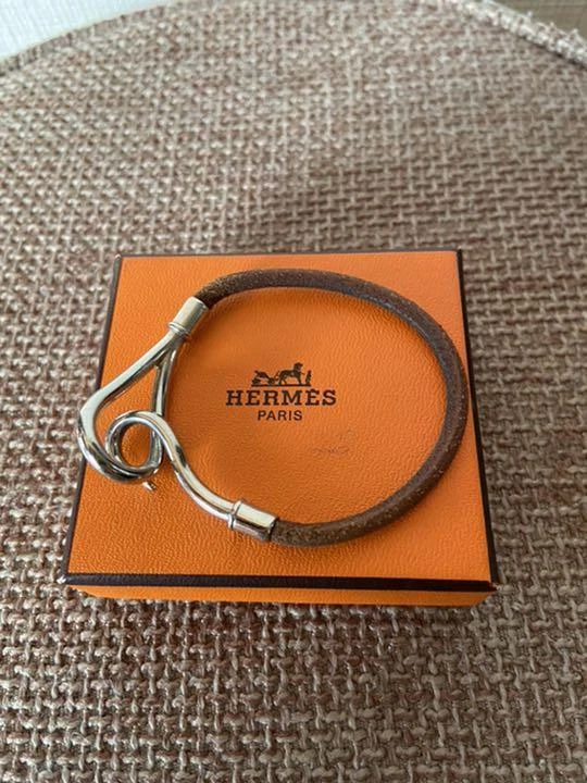 Hermes leather choker top
