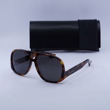 Saint Laurent SL652/F SOLACE 002 Shiny Medium Havana/Black 61-14-140 Sunglass...