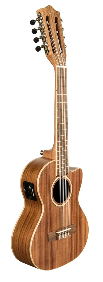 Ukelele tenor acústico/eléctrico Lanikai de 8 cuerdas de acacia con tapa sólida + bolsa/envío Foto 2 de 4