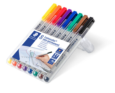 Staedtler Lumocolor S,F,M,B Folienstifte Non Permanent Marker 4 6 8 Set Stifte