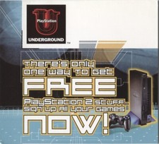 Sony Playstation Underground Registration Insert - SCUS-97102 - Unused