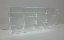 Espositore contenitore in plexiglass 12 tasche da banco