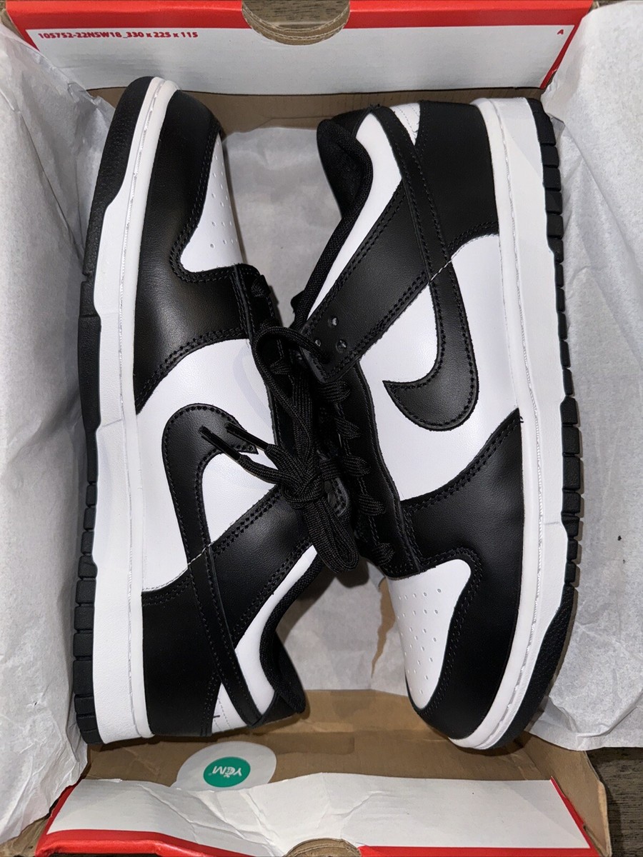 Nike Dunk Low Retro Panda Black White Sneakers DD1391-100 Men's