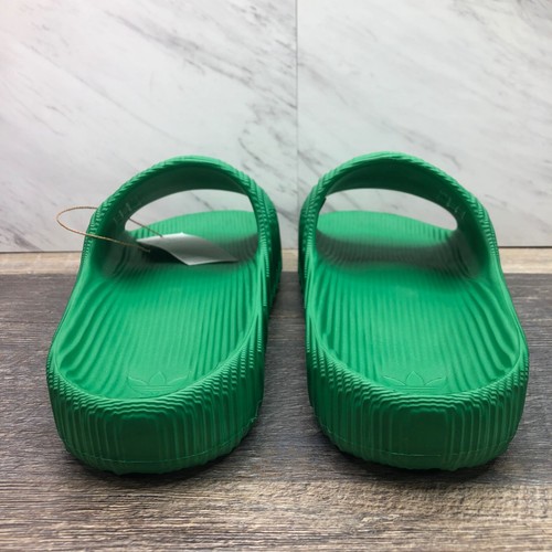 Adidas Adilette 22 Hombre Talla 9 Slides 'Verde Blanco' IF5395 Nuevas En Caja Sandalias - Imagen 4 de 11