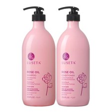 Luseta Rose Oil 33oz Set Natural Sulfate Free Formula For Fine  Dry Hair