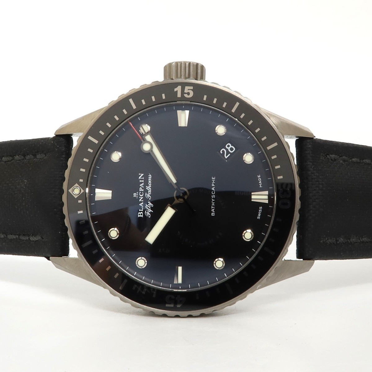 Blancpain Fifty Fathoms Bathyscaphe Black Dial Titanium 43MM 5000