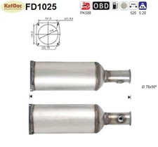 ✅ Ruß-Partikelfilter für Citroen C6, Peugeot 407, 2.7 HDi, 150kW, Euro 4