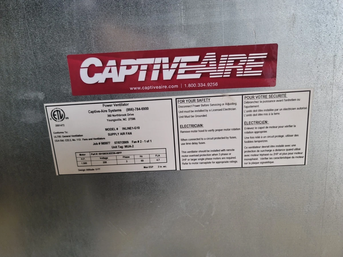 Captive Air Makeup Unit | Saubhaya Makeup
