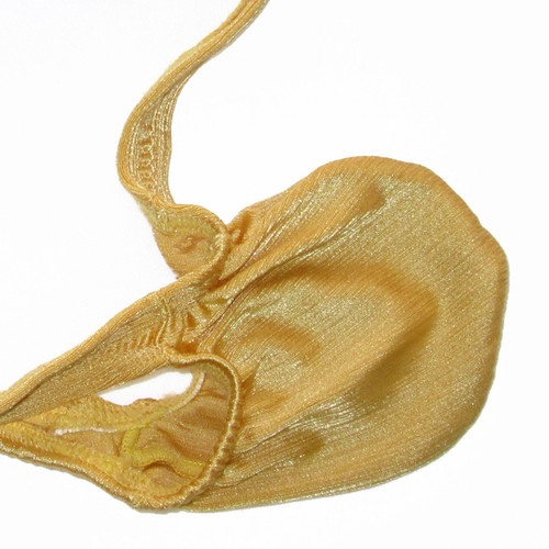 Tanga de cuerda K403 ES sexy para hombre contrabandistas de uvas bolsa contorneada a rayas brillantes - Imagen 2 de 11