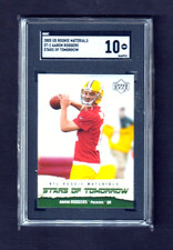 2005 UD NFL Rookie Materials AARON RODGERS  STARS OF TOMORROW RC # ST-2 SGC 10