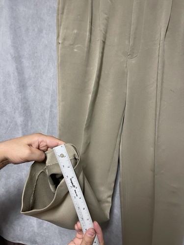 Chaps Suit Men 42L Beige 3B Textured Flannel 36X30 Cuff Pant Ralph Lauren Luxury - Picture 16 of 20
