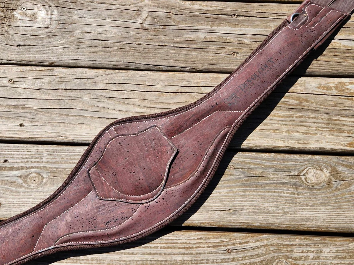 Sangle Devoucoux Allure En Cuir, Marron, Rembourrée, Pour Chasse, 48 à 120 Cm (neuve, Défauts Mineurs)