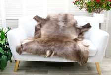 Genuine Reindeer Hide Rug  Massive Real Reindeer Skin Pelt Sofa Floor Cover R416