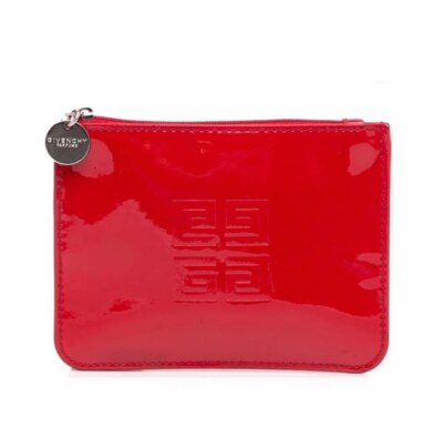 NWOT Givenchy Red Patent Leather Pouch   Celebrity Favorite