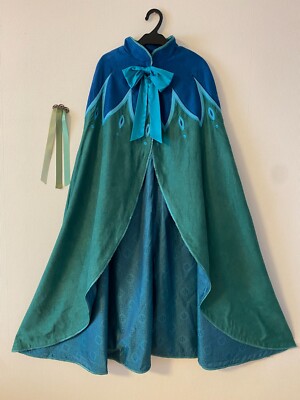 Disney Frozen Anna coronation cape and comb set Cosplay Adult