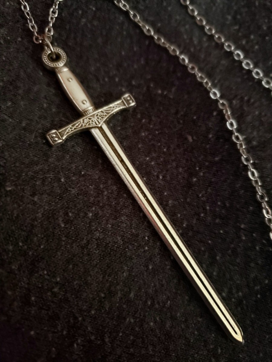 ネックレス・チョーカー BLENDOFF Knightly Dagger Necklace Silver 925 925 Silver Dagger Necklace, Silver Gift - Etsy
