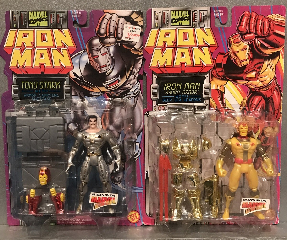 1994 Marvel IRONMAN Tony Stark Case Armor Suit & Hydro Armor Suit