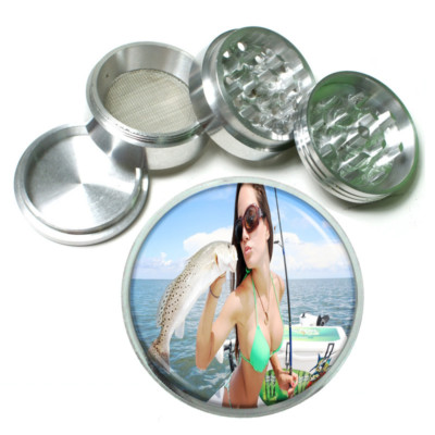 Florida Pin Up Girls D7 63mm Aluminum Kitchen Grinder 4 Piece Herbs