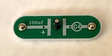Elenco Snap Circuit Replacement Part CAPACITOR Conductor Tested Piece 100uF C4