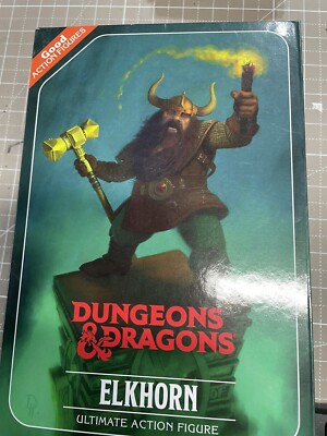 NECA Dungeons & Dragons Elkhorn The Good Dwarf 7  Action Figure Not Mint!!!