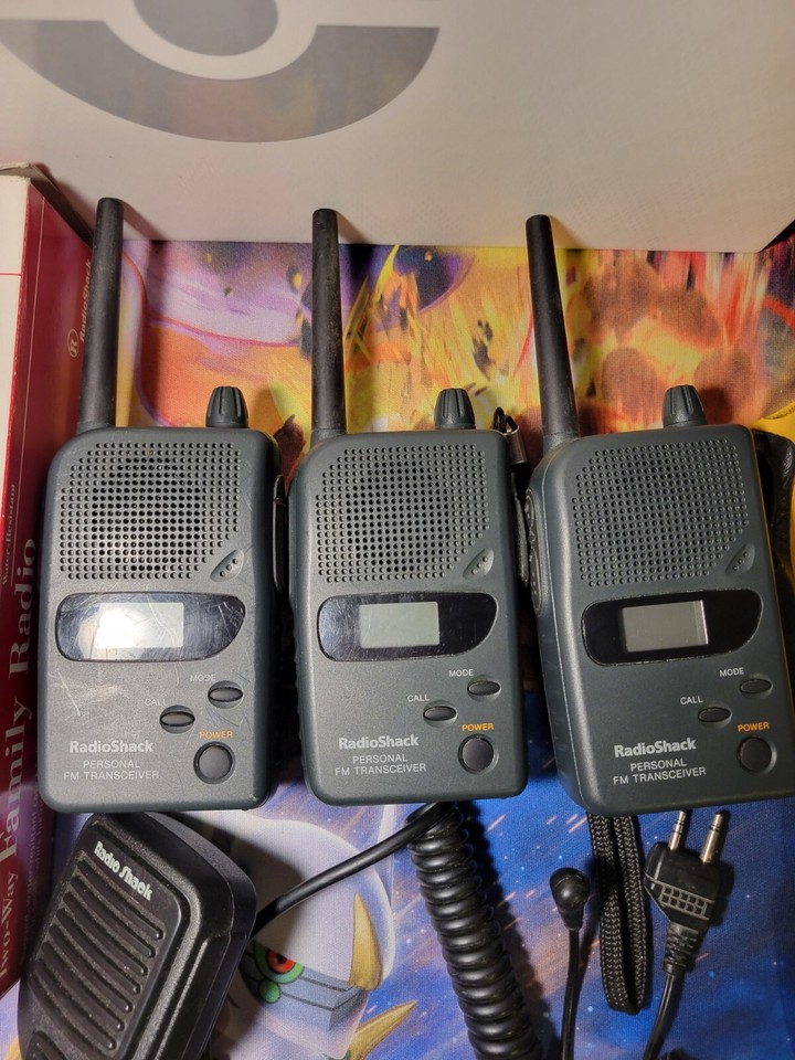 3 Radio Shack 211810 Personal FM Transceiver 14 Channel With