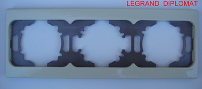 Plaque Legrand Diplomat 88301 Beige/marron - Boîte Abîmée