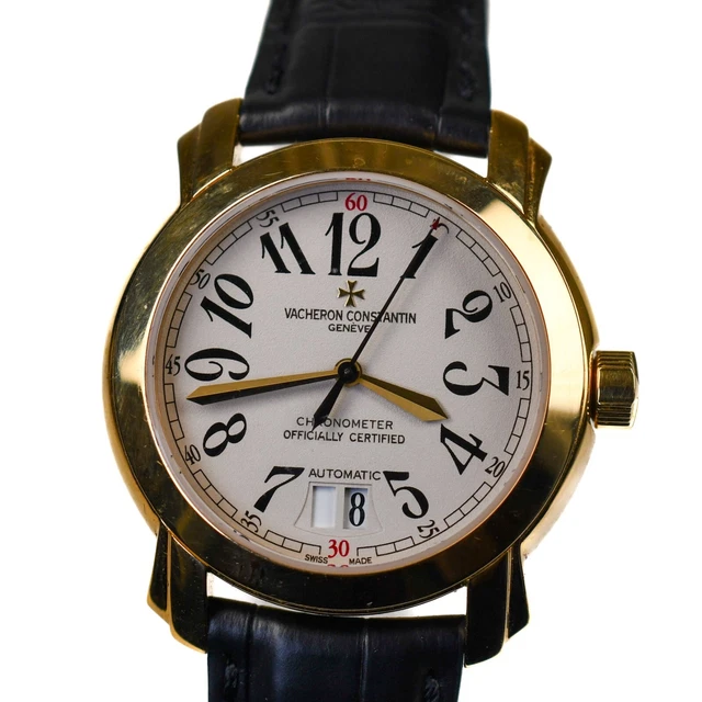 Vacheron Constantin Malte Big Date Ref. 42015 38mm COSC Yellow Gold New Strap