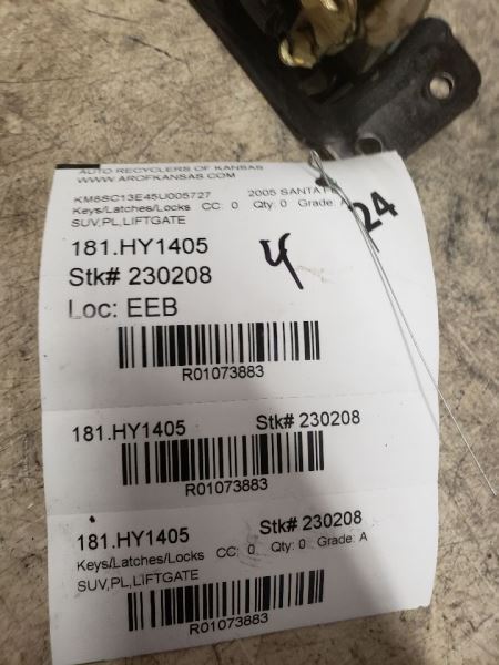 SANTA FE 2005 Keys/Latches/Locks 1073883 | eBay