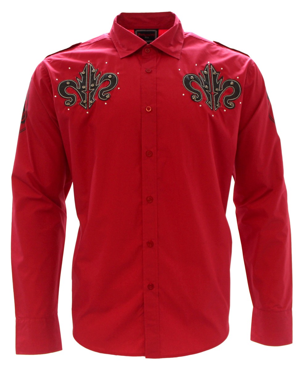 mens red button down dress shirt Men Fashion Silky Long Sleeve Burgundy Up Ultra Soft as well as lightweight Men's Dress Casual Shirt Long
