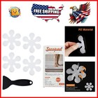 Safety Bath Treads - 24 Clear Non-Slip Appliques with Easy Application Scraper