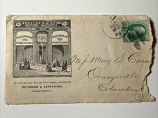 Vtg 1880s Wheeler & Wilson Sewing Machines Ad Philadelphia PA Envelope