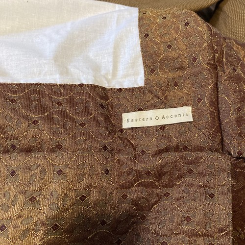 Eastern Accents Minori Queen Brocade Bedskirt Rich Copper & Gold & Red - Picture 2 of 8