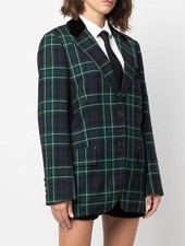 Miu Miu Blazer Check Single Breasted Jacket £2550 New W Hanger & Carrier 12 Mp