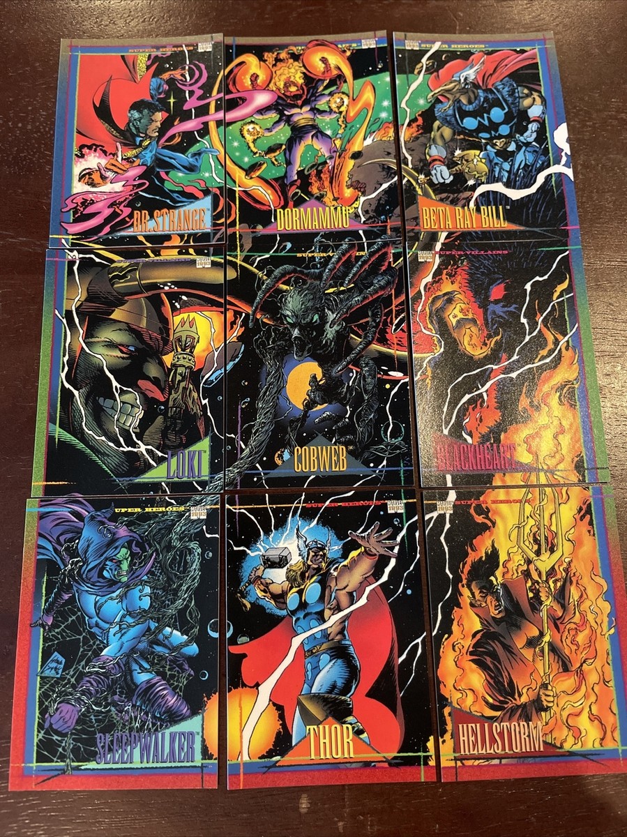 Skybox 1993 Marvel Universe FULL PICTURE Cards #46-54 | eBay