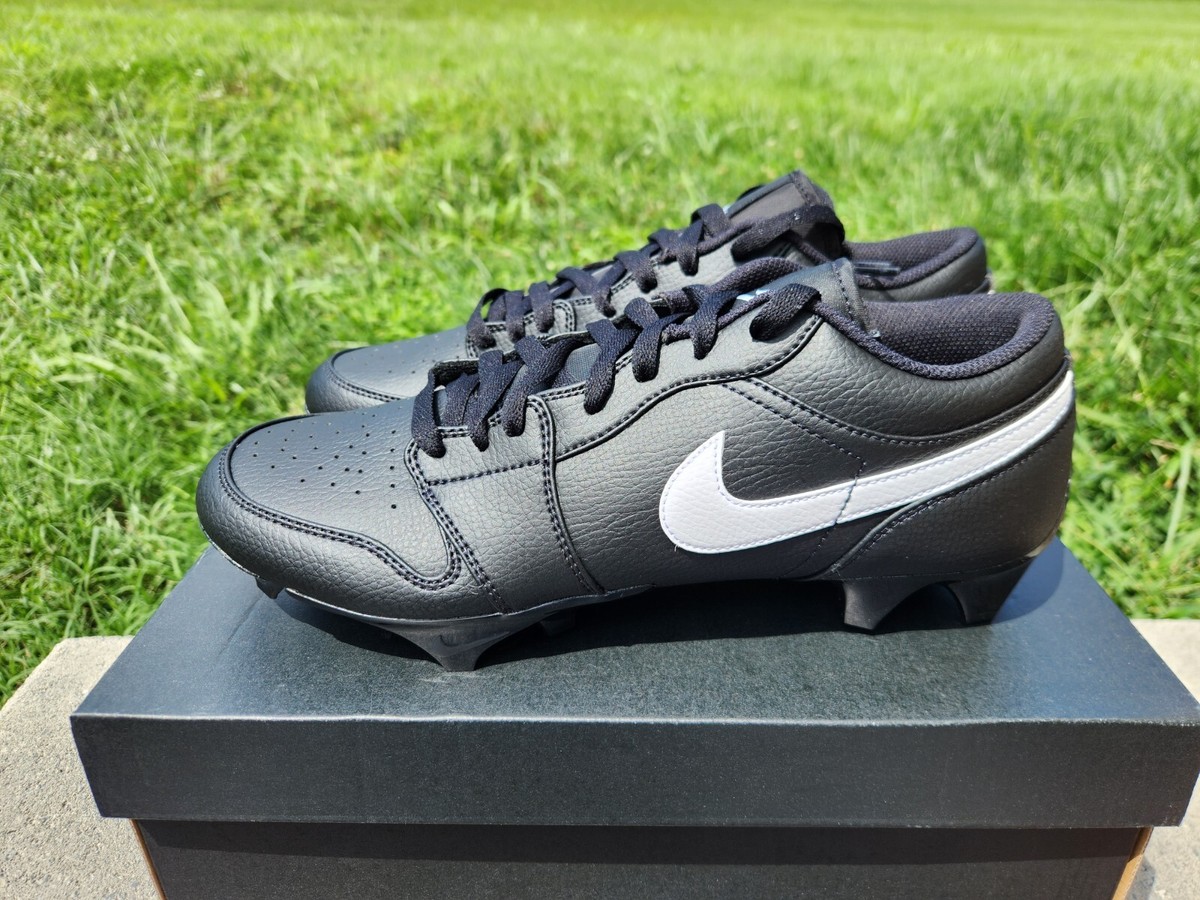 Nike Air Jordan 1 Low Football Cleats Men's Black White Red Blue