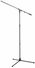 K&m 21021b 43"-79" Microphone Stand With 42" Boom Arm