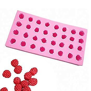 32 Hohlräume 3D Himbeere Silikon Form für Fondant Schokolade Süßigkeiten Gummi Paste Poly - Bild 1 von 5