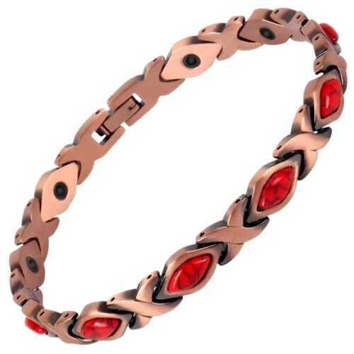 Kupfer Magnet Armband Kette Glied Vintage Stil Klasse Mode Herren Damen Geschenk - Bild 19 von 45