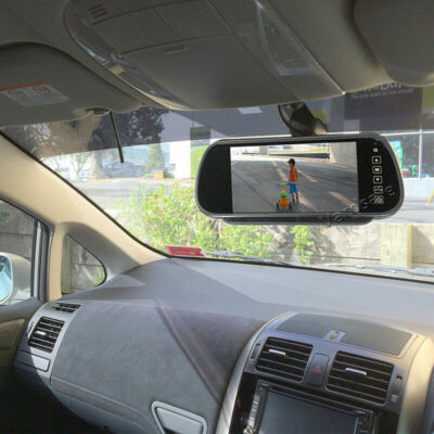 7'' Clip-on Rear View Mirror Monitor Display Screen for Reversing Backup Camera