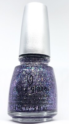 China Glaze Nail Polish Marry A Millionaire 1051 Eye Candy Purple Multi Glitter