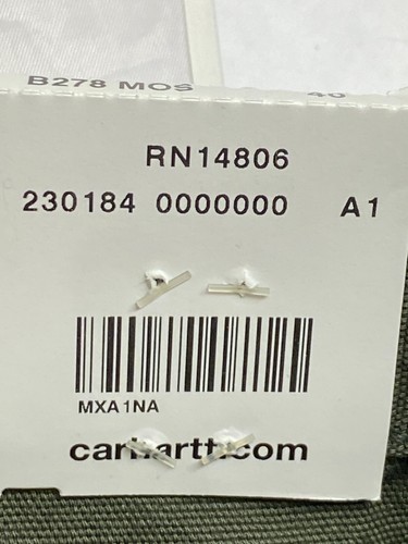 Pantalones Cortos Utilitarios Carhartt Hombres Talla 40 Lona Bolsillos para Herramientas de Trabajo B278 Verde Musgo 11" - Imagen 11 de 14